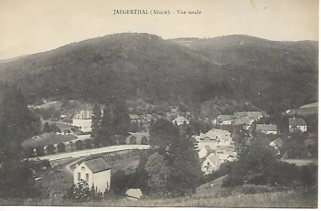 Carte postale ancienne JAEGERTHAL Alsace Vue totale en TBE Gustave Sigler