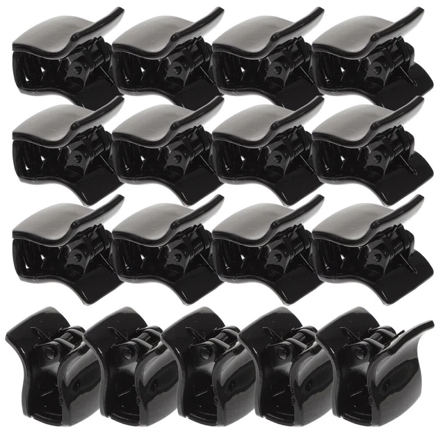 Horquilla Pony pinzas para el cabello mini pinzas de plástico Black Stk