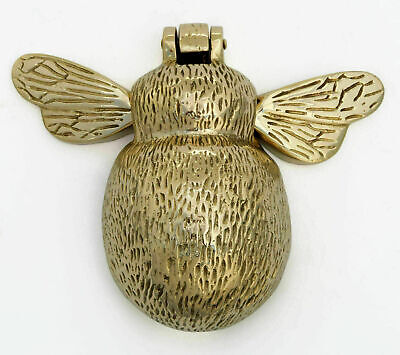 Brass Bee with Ring Door Knocker - 6 Finishes Available - Brass bee Door Knocker