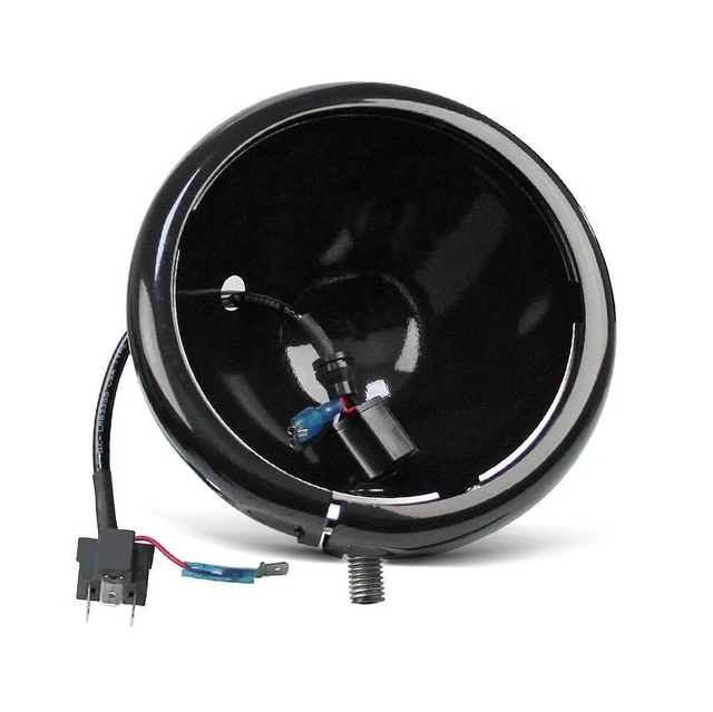 Cache Phare Noir Pour Harley Sportster XL883/XL1200 Cafe 2004-2012 - Neuf, Origine Chine