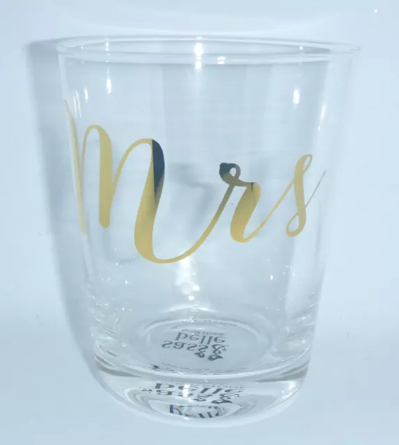 Sass & Belle Gold Frau Trinkglas klar Becher Becherglas Glaswaren Hochzeit