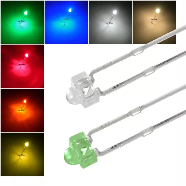 1,8 MM LEDS mini Leuchtdioden Led Modellbau basteln Leuchtdiode