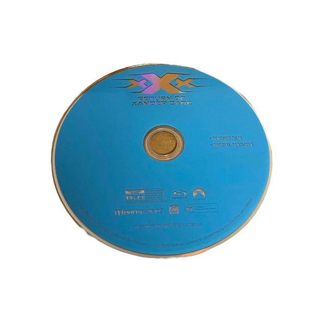XXX RETURN OF Xander Cage Bluray Disc ONLY (NO CASE, INSERT, OR CODES