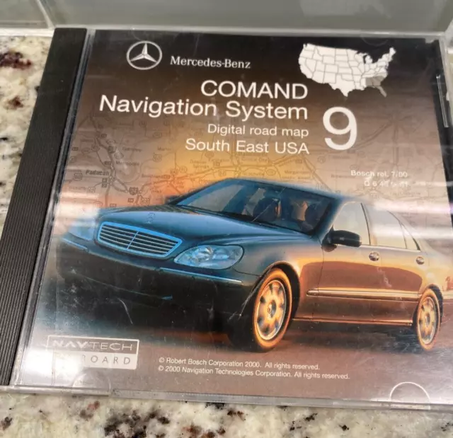 Mercedes Benz Comand Navigation System CD Map 9 South East USA Q 6 46 0033