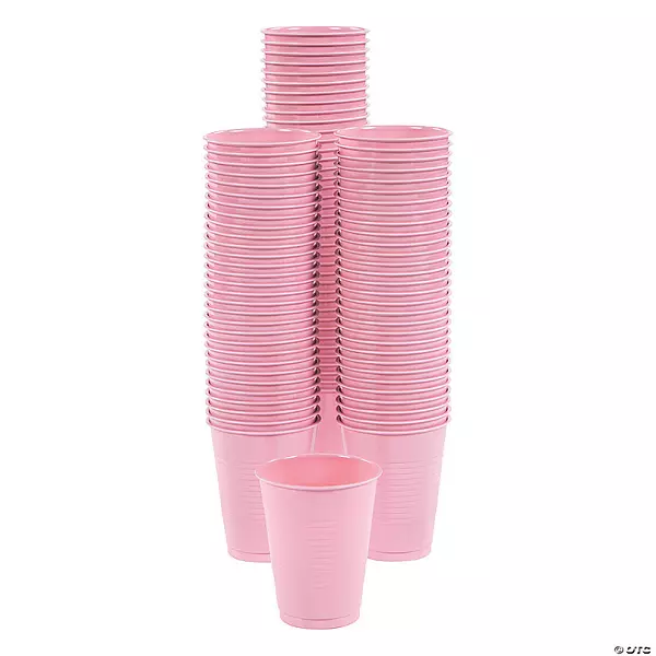 Jetable Plastique Rose Rinçage Tasses X 100 - Tatouage,Médicale,Vendeuse - 199ml