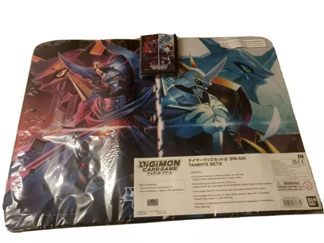 Digimon TCG TAMERS SET 2 PB-04 Offizielle Omnimon Spielmatte & Kartenhüllen