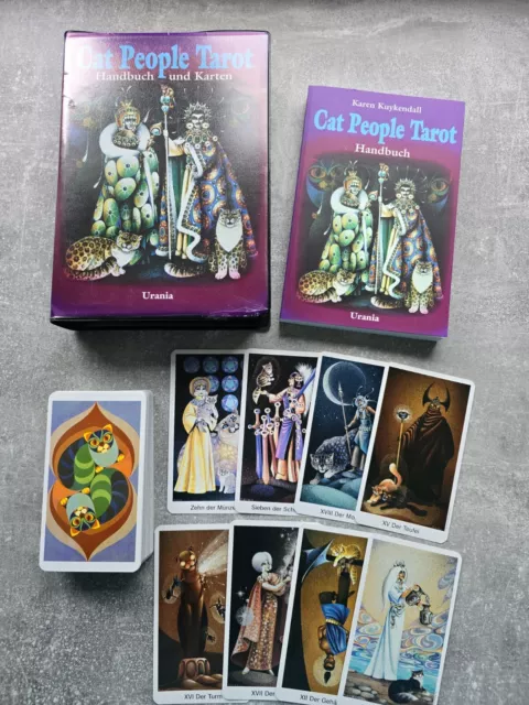 Cat People Tarot ~ Wahrsagekarten ~ 78 Karten + Handbuch ~ Orakel ~ Tarotkarten