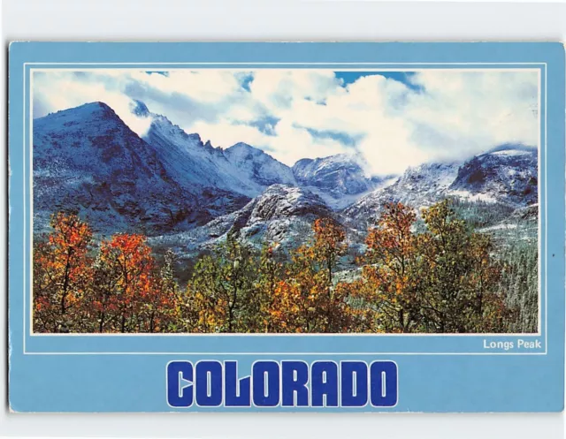 Postcard Long Peaks and Keyboard of the Winds from Bear Lake Colorado USA