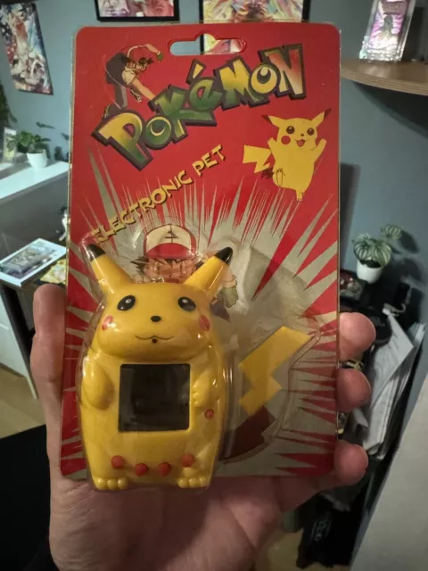 Pokémon Electronic Pet Pikachu - NEUF - type Tamagotchi d'époque 90s VINTAGE