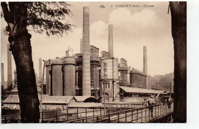 LONGWY - Meurthe et Moselle - CPA 54 - Societe des Acieries de Longwy - Factories
