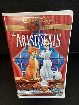 Walt Disney Gold Classic Collection The Aristocats VHS Clamshell Tested EUC