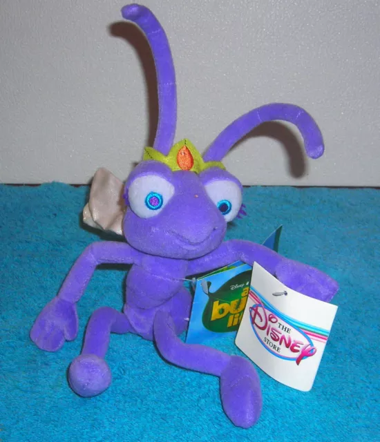 Disney Store Exclusive A Bug's Life Atta The Ant 9" Plush Bean Bag Toy New