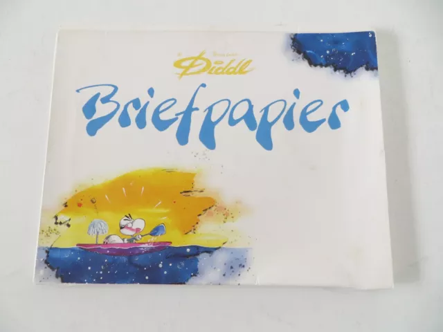 Diddl Maus Briefpapier Nr. 29 - 4 Bögen & 3 Umschläge mit Mappe Boot schreiben