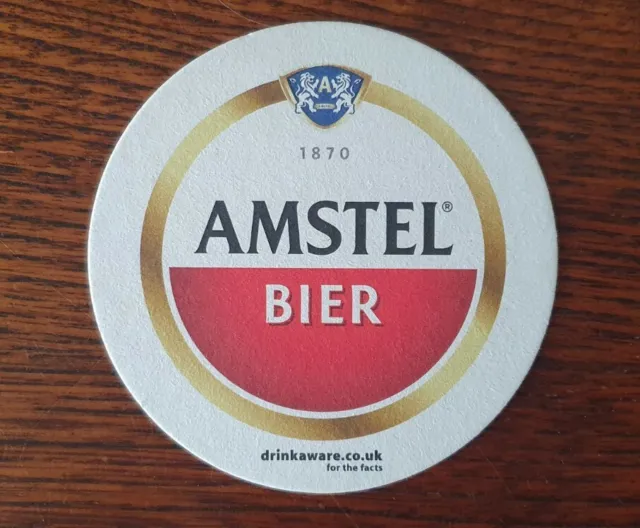 Amstel Bier Beer Mat Coaster Home Bar Pub Experience