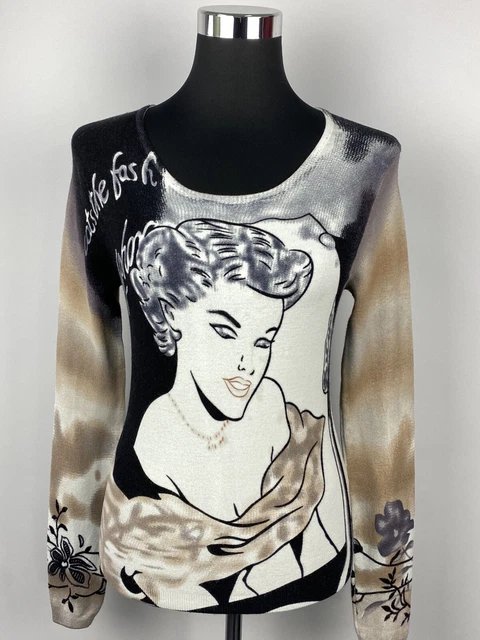 LOUISE OROP BELLE robe tricotée col roulé baie taille S/M TOP ZC120 EUR  22,90 - PicClick FR
