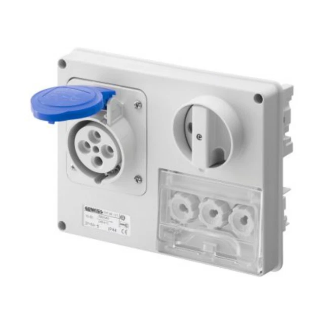 Presa Interbloccata GEWISS GW66309N | 3P+N+T 16A IP67 | Senza Fondo - Foto 10