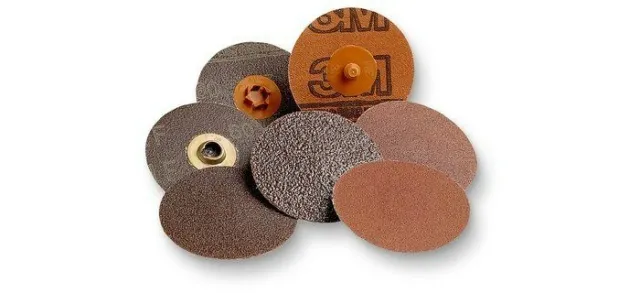 50 x 3M Roloc Disc 361F - 60 discos de molienda y mezcla de óxido de aluminio de grano