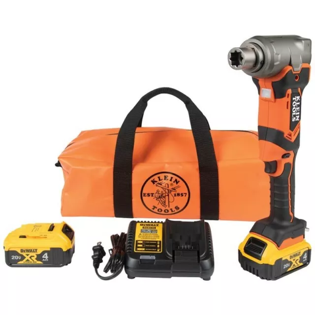 Klein Tool 90-Degree Right Angle Lineman Cordless Impact Wrench Kit