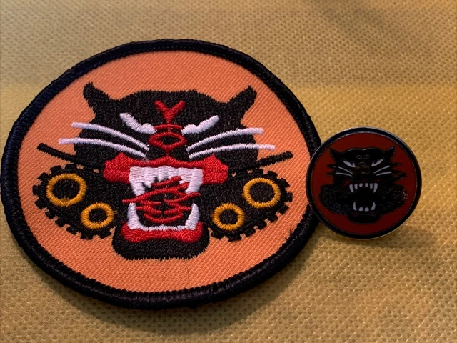 WWII US Army Tank Destroyer Battalion Patch WW2 and Pin