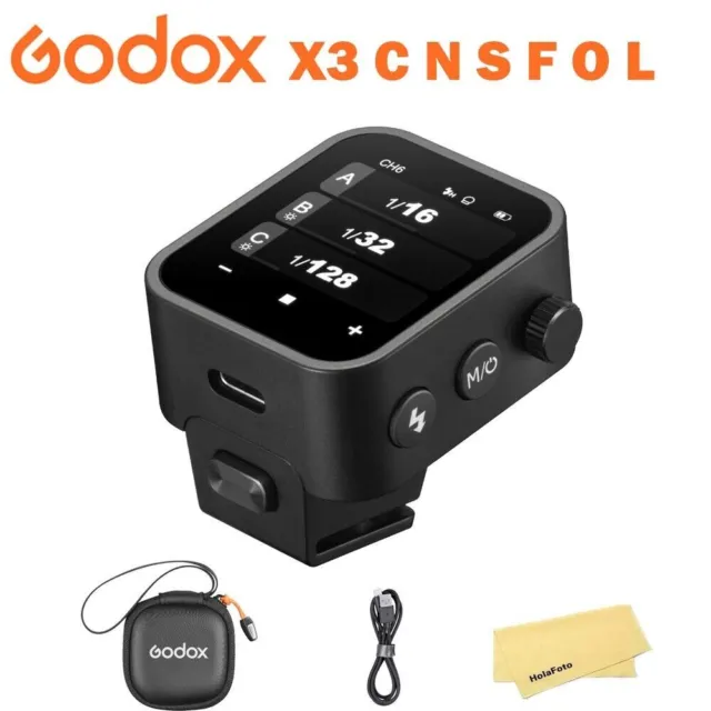 Godox X3 TTL HSS Touch Screen Trigger Transmitter for  Fujifilm Canon Nikon Sony