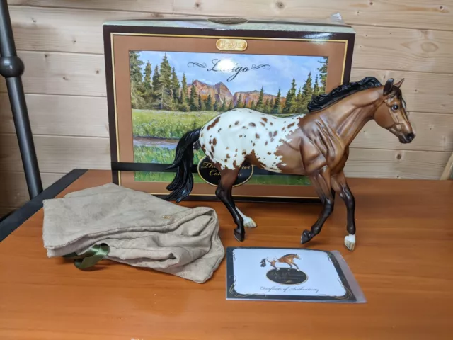 Breyer Premier Club Latigo Appaloosa Loping Horse Complete with Bag, Box and COA