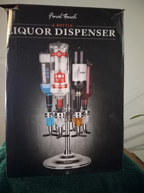 Dispensador de licor giratorio Final Touch 6 botellas/caddy de barra