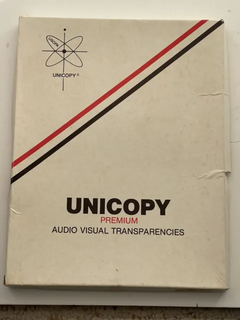 Unicopy Premium Audio Visual Plain Paper Copier Transparencies 8.5 x 11 50/Box