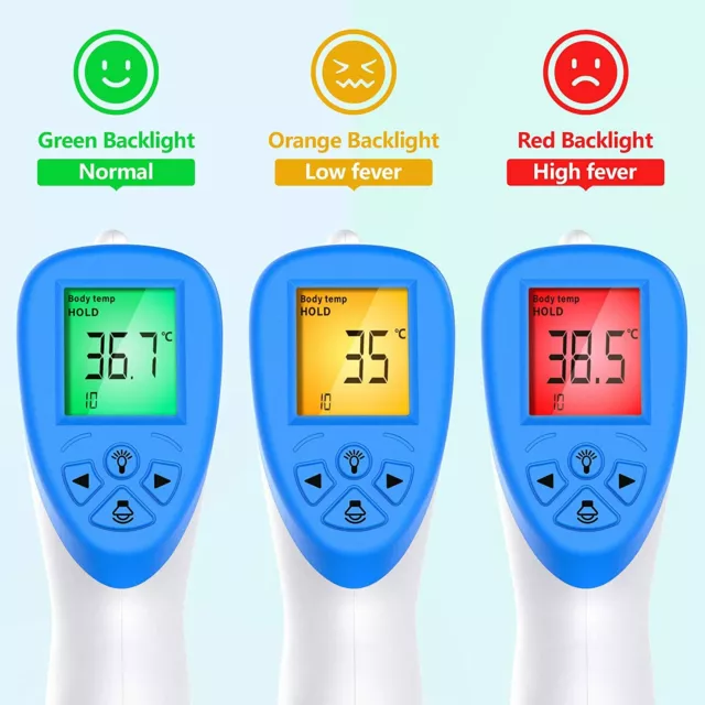 IR Infrarot Digital Thermometer berührungsloses Stirn Baby Erwachsene Körperthermometer