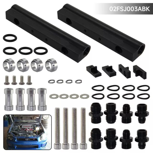 High Flow Top Feed Fuel Rail Kit for Subaru Impreza WRX STI EJ20 EJ25 Turbo 3