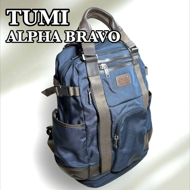 Tumi Backpack Alpha Bravo Knox Navy 222380 Used JAPAN