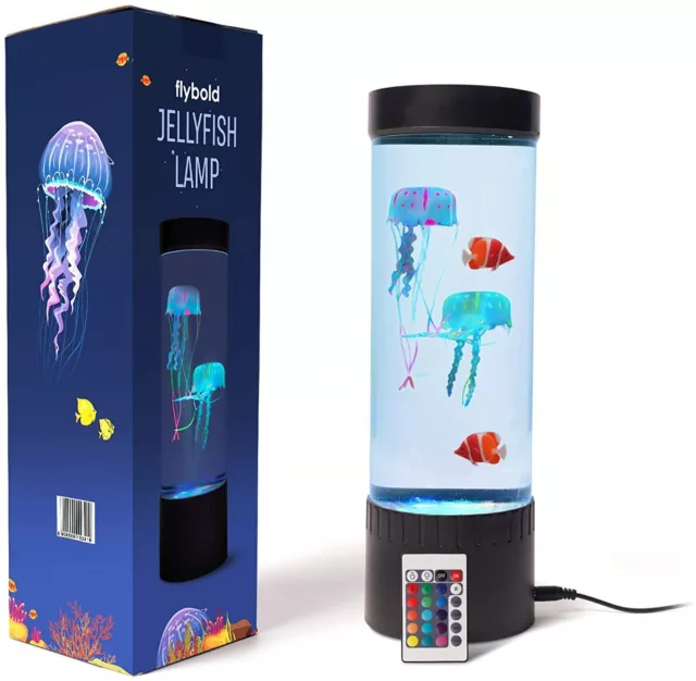 Jellyfish Lava Lamp 20 Color Aquarium Night Light Mood