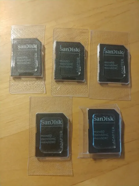 5 x Speicherkarten Adapter für Micro SD SDHC SDHX Memory Card