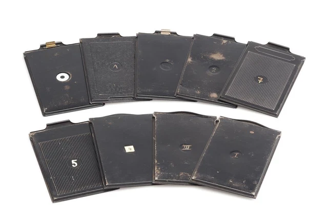 9x Various Metal Film Holder 3x4 1/2in Sheet-Film (1695489841)