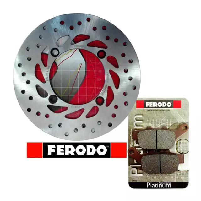 KIT/Freno Honda Transalp/XL/600/650/700/V  posteriore  disco pastiglie Ferodo