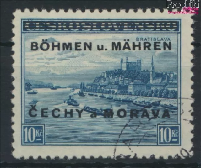 Briefmarken Böhmen und Mähren 1939 Mi 19 Stempel nicht prüfbar gestempelt (97745