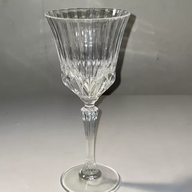 Crystal D Arques Fluted Wine Water Goblet 8.25 Inches Holds 6 Ozs Nwot