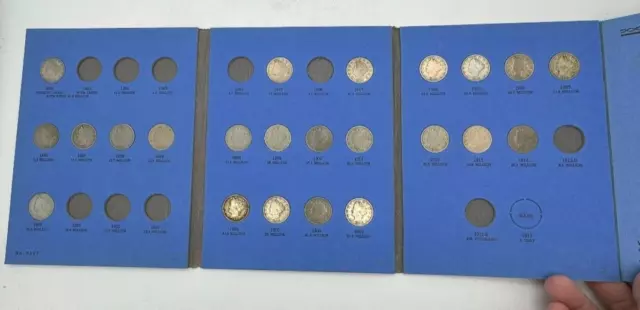 1883-1913 LIBERTY HEAD NICKLE Set of 23 Coin's Book Whitman Coin