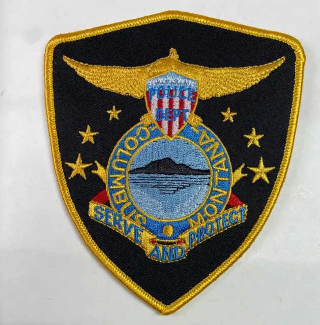 Columbus Police Montana MT Police Patch G10