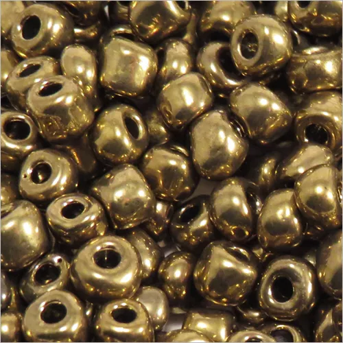 Perles de Rocailles en verre Opaque 4mm Bronze luisant 20g (6/0)