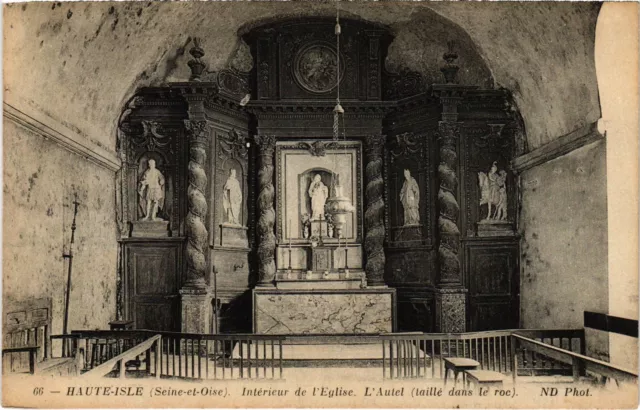 CPA Haute-Isle Interieur de l'Eglise FRANCE (1309108)