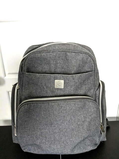 Ergobaby Anywhere I go Diaper Bag Backpack Gray Infant Bag Bottle Storage  Ergo