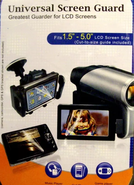 3 Protector LCD protector de pantalla para todas las pantallas de hasta 5"" (1,5 a 5"").