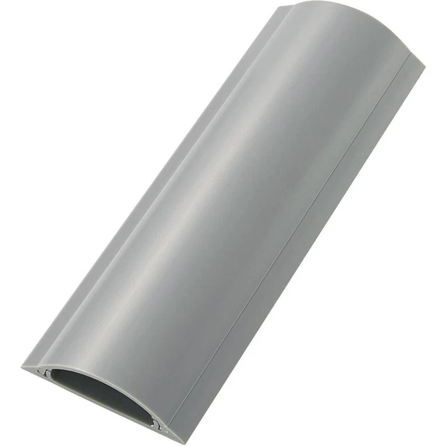 TRU COMPONENTS Ponte passacavi 1593129 PVC Grigio Numero canali: 1 1000 mm