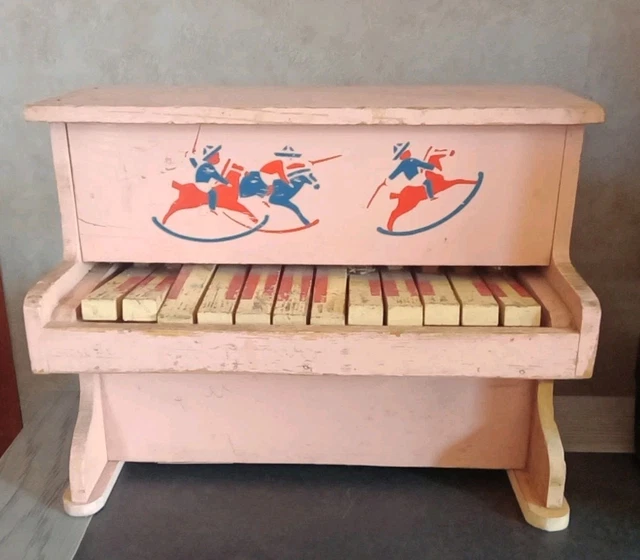ANCIEN JOUET PETIT Piano Bois Pianocolor brevet J.Raas EUR 25,00 - FR