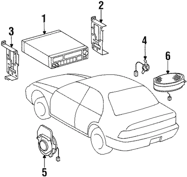 Genuine GM Radio Mount Bracket 16240709
