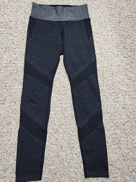 Athleta Twilight Tight Womens Medium Black Sparkle Tight Legging Full Length Med