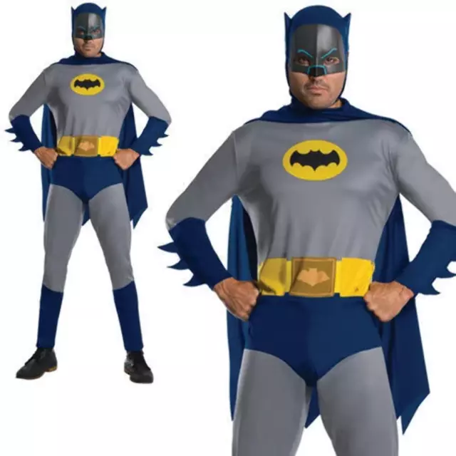 Batman 1966 Hombre Disfraz Dc Cómic Superhéroe Adulto