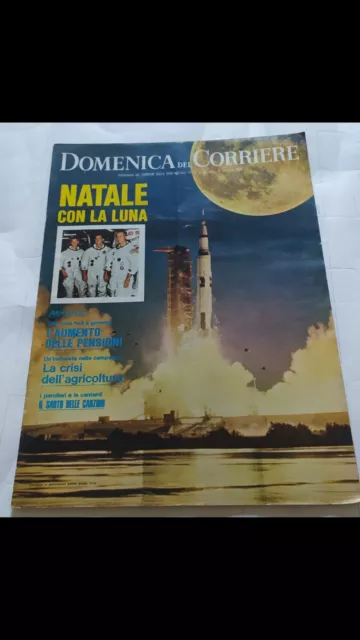 DOMENICA DEL CORRIERE nr. 52 del 1968 (con NATALE CON LA LUNA)