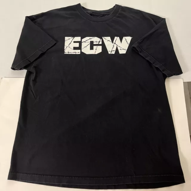 Vintage Wrestling Tee T Shirt ECW WWF WCW WWE Logo Wrestlemania 90s Y2k XL Mens