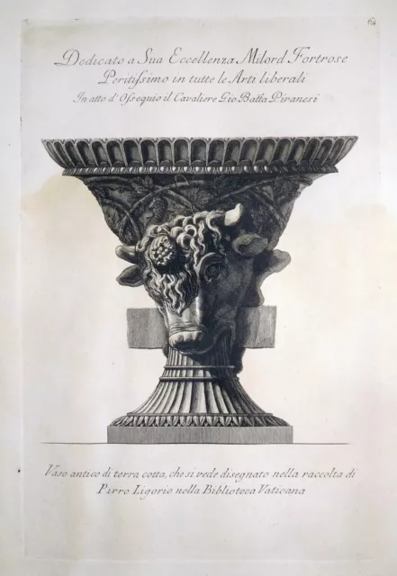 Radierung, Antike Vase, G.B. Piranesi, 1778, W E 953, Vasi Candelabri, Ligorio